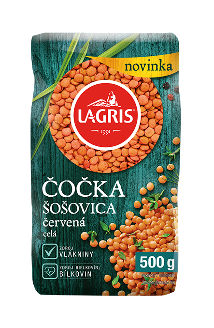 LAGRIS Čočka červená loupaná celá 500 g