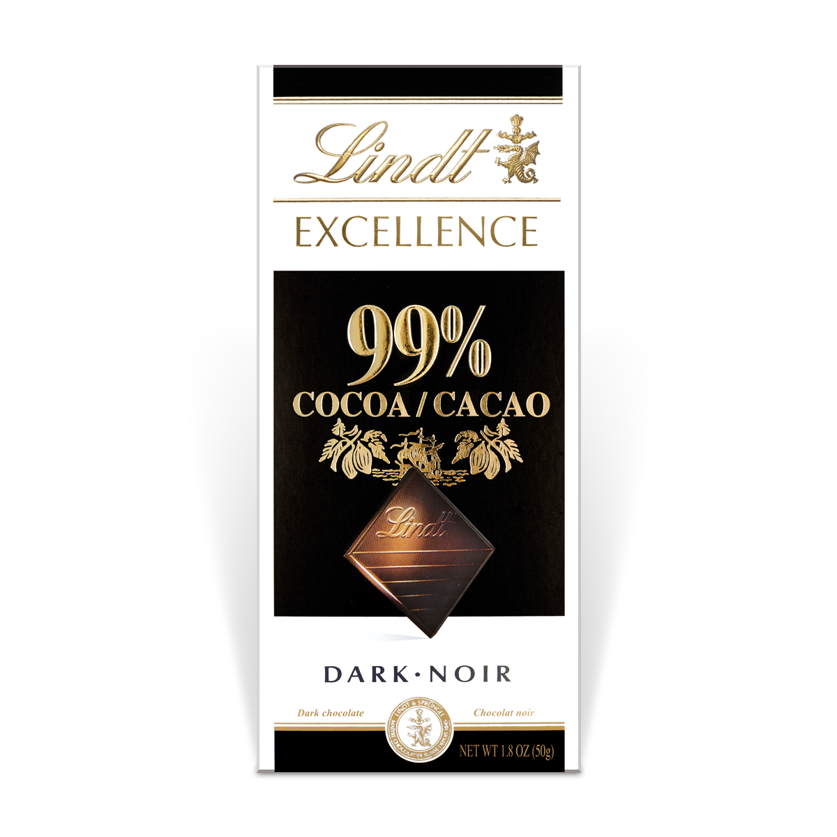 Lindt Excellence Čokoláda hořká 99% 50 g