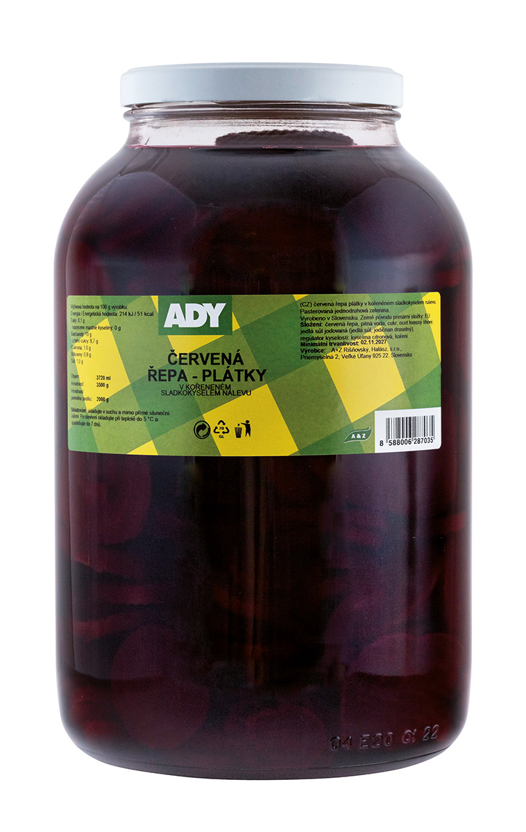ADY Řepa červená plátky 3,5 kg
