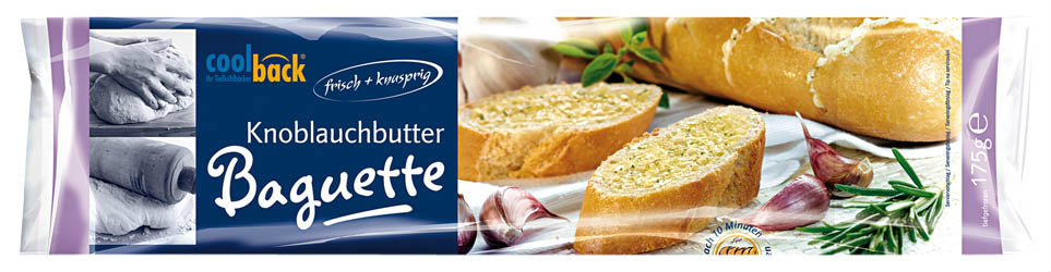 COOLBACK Bageta česneková s máslem mraž. 175 g