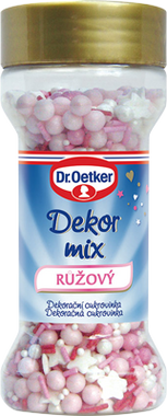 Dr. Oetker Dekor Mix růžové 50 g