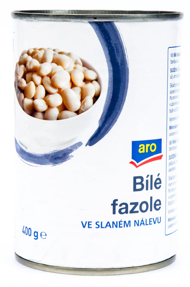 aro Fazole bílé ve slaném nálevu 6 x 400 g