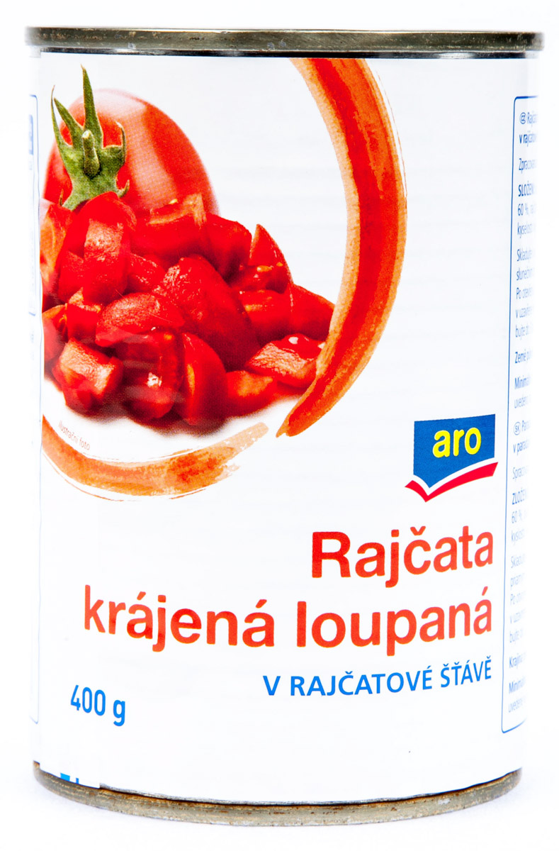 aro Rajčata krájená loupaná 6 x 400 g
