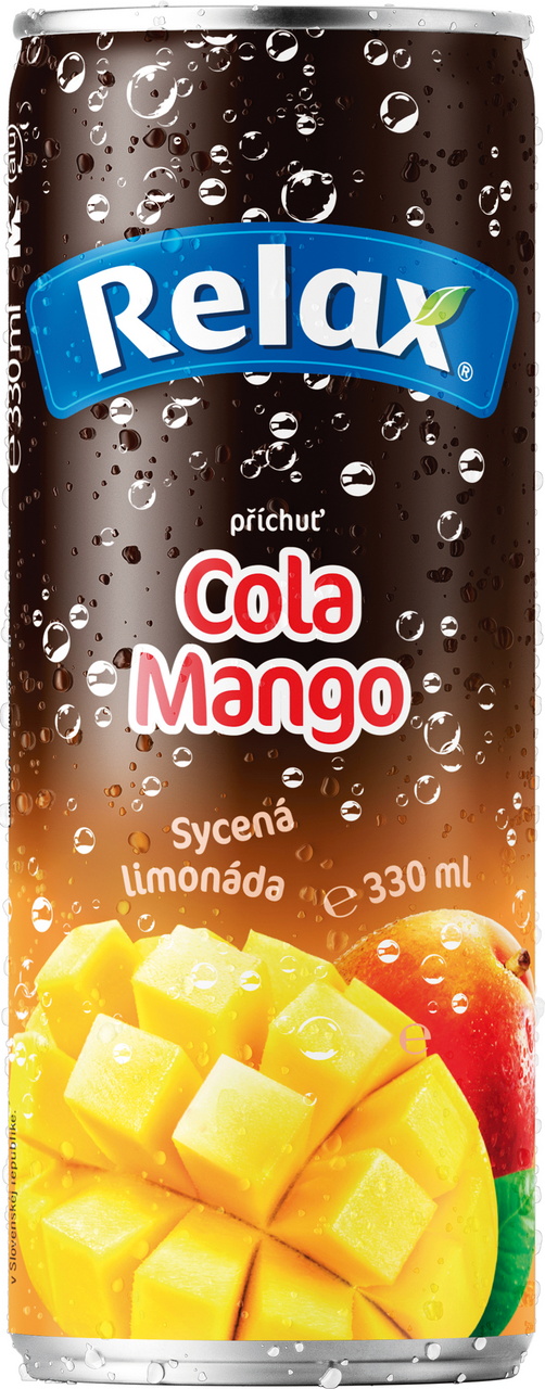 Relax Cola Mango 330 ml plech