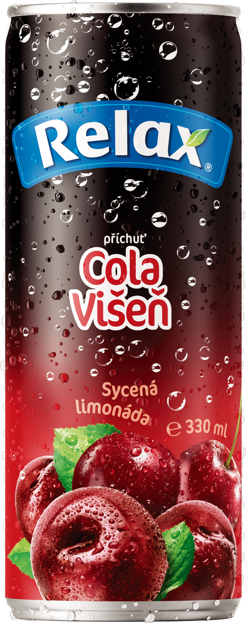 Relax Cola višeň 12 x 330 ml plech
