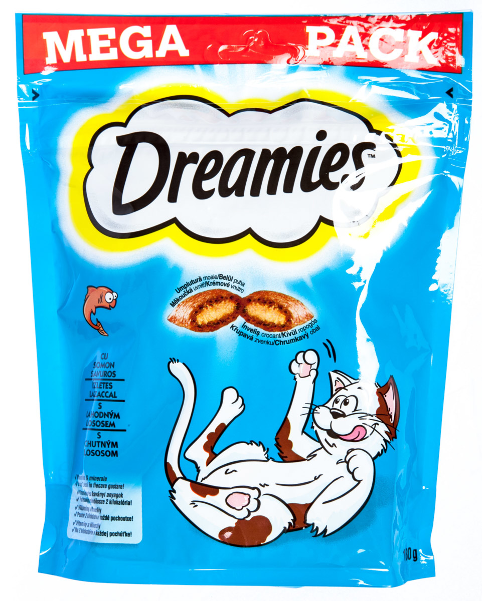 Dreamies Pamlsek s lososem pro kočky 180 g
