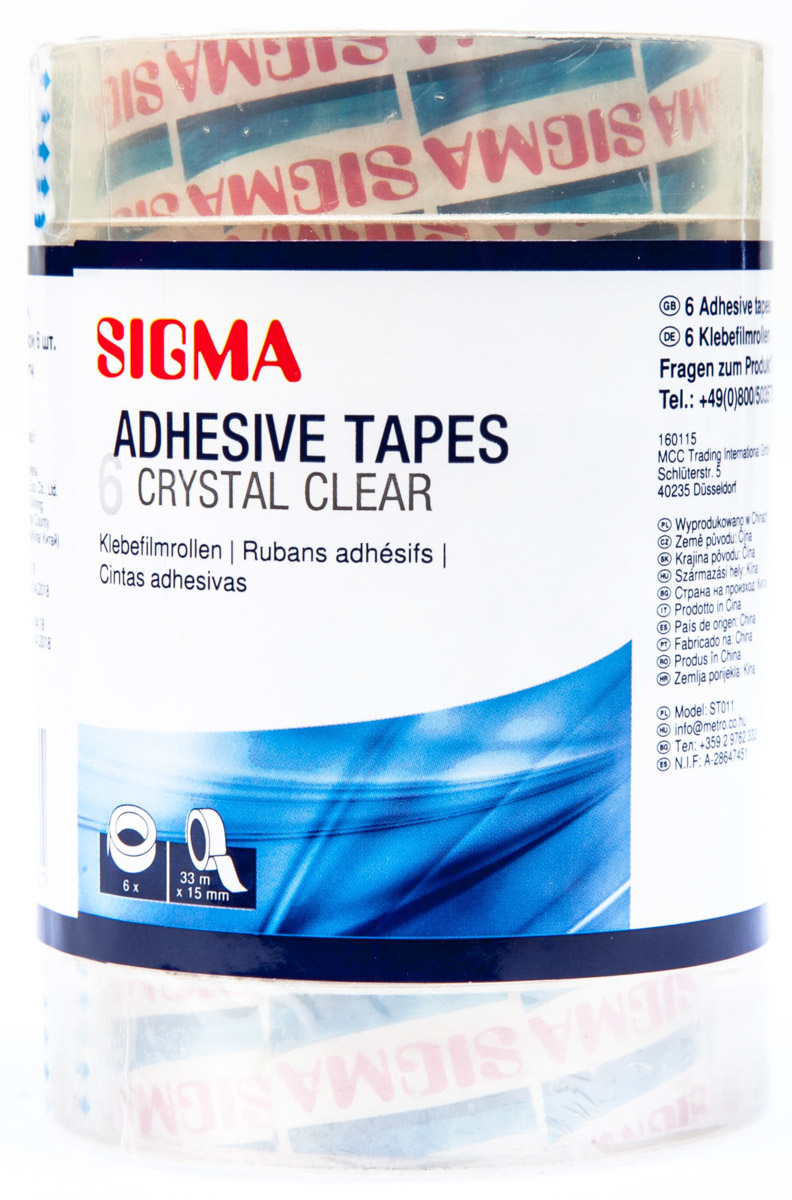 SIGMA Páska lepicí 15 mm x 33 m čirá 1 ks