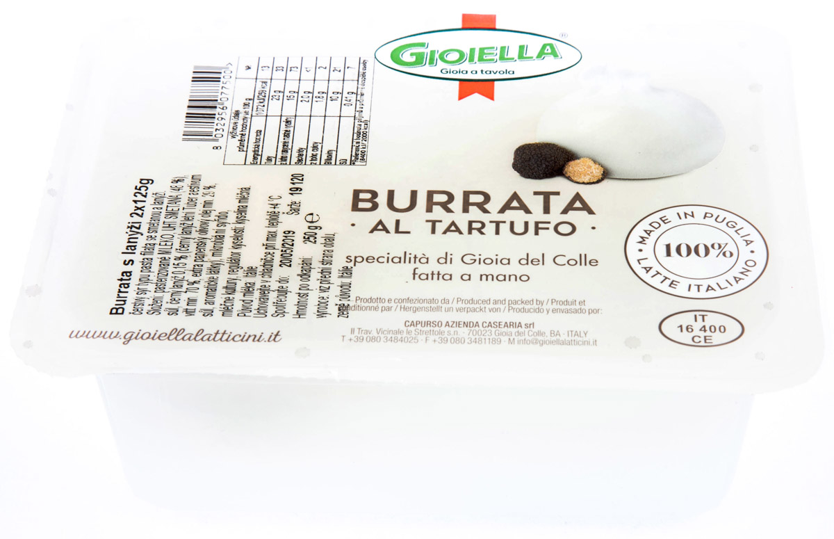 GIOIELLA Burrata lanýž 250 g (2 ks)
