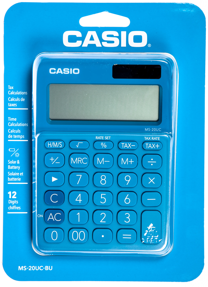 CASIO Kalkulačka MS 20 UC BU 1 ks