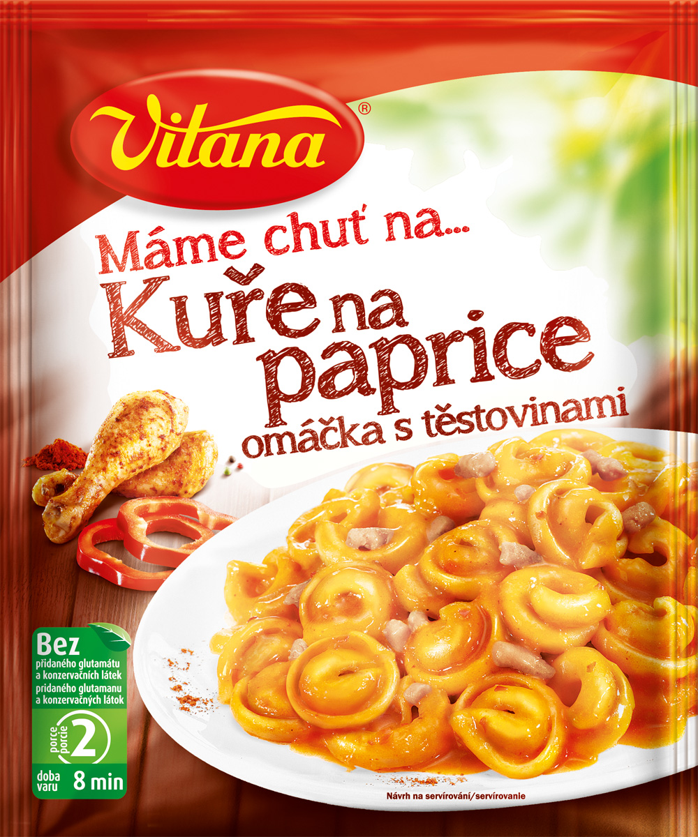 Vitana Kuře na paprice s těstovinami 167 g