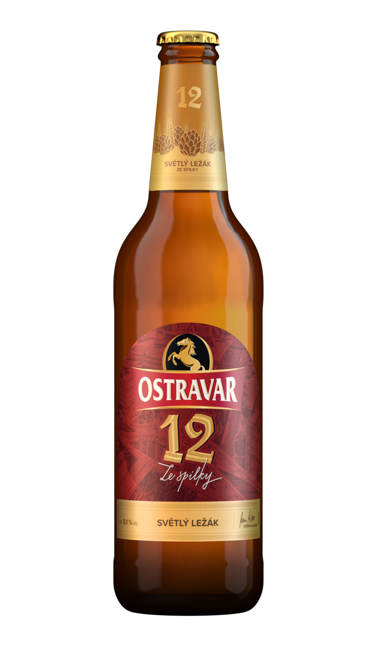 Ostravar Premium Pivo ležák 20 x 500 ml vratná láhev