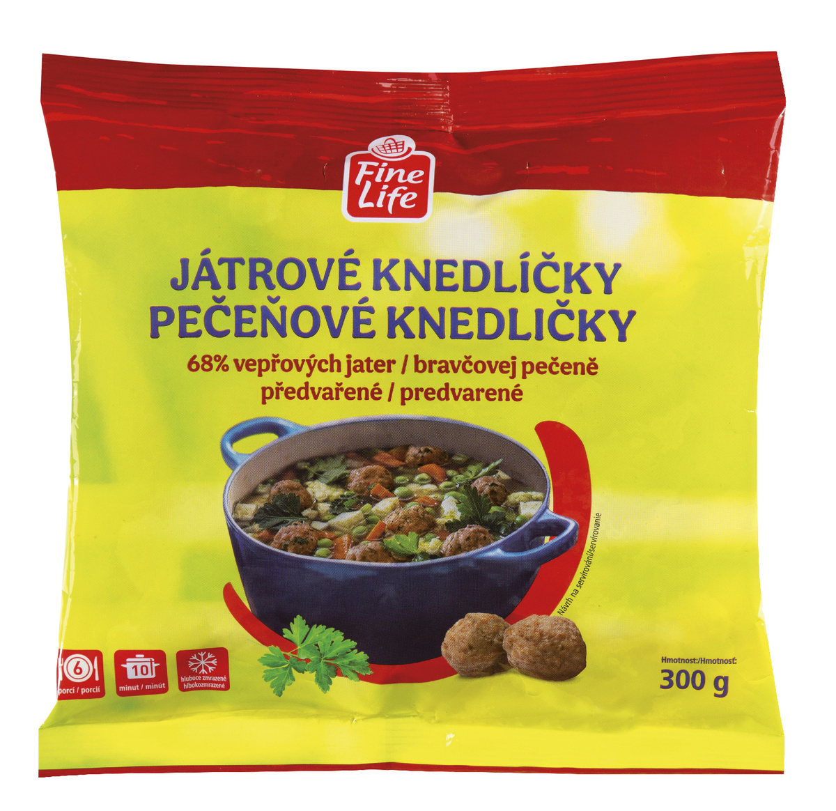 Fine Life Knedlíčky játrové mraž. 300 g