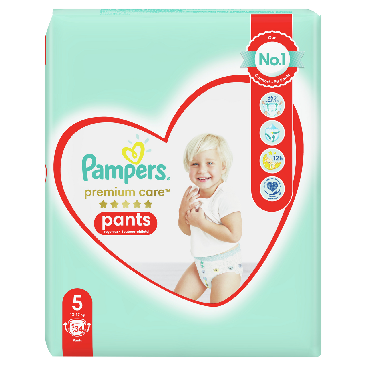 Pampers Premium Pants Value Pack Junior S5 plenkové kalhotky 34 ks