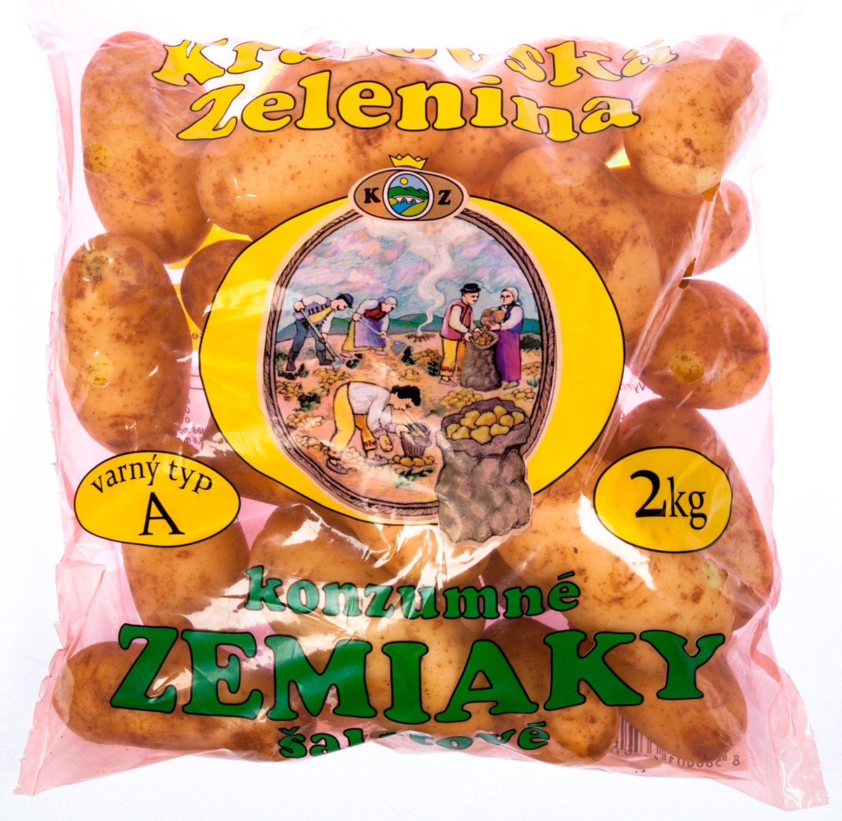 Brambory žluté rané prané 40/60 SK čerstvé 2 kg