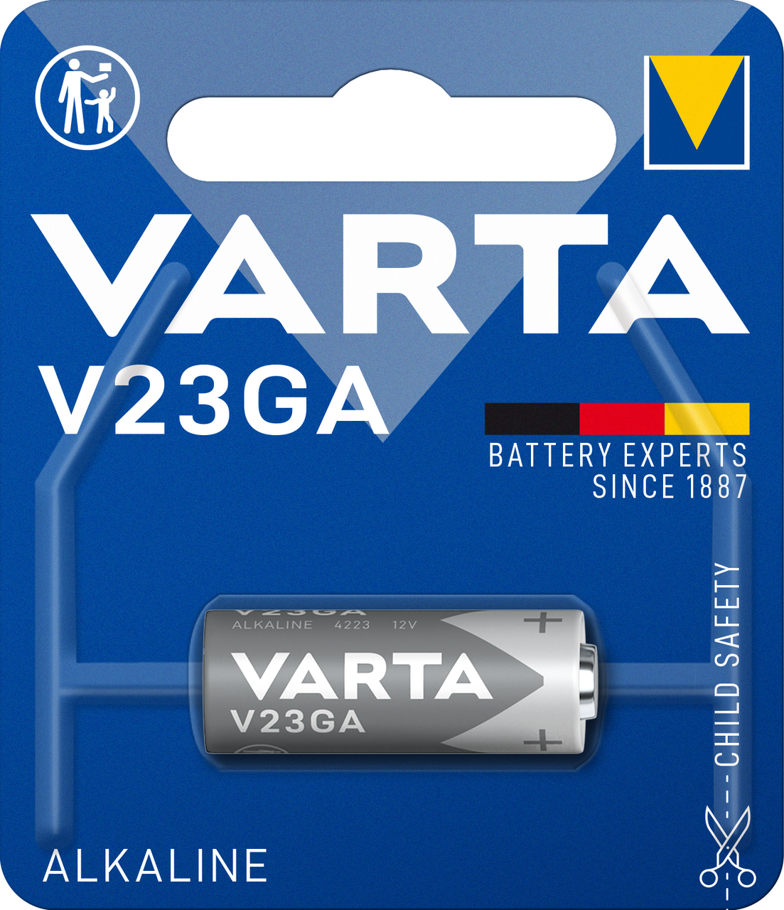 VARTA Baterie V23GA, LRV 08, elektronická, knoflíková, alkalická 1 ks