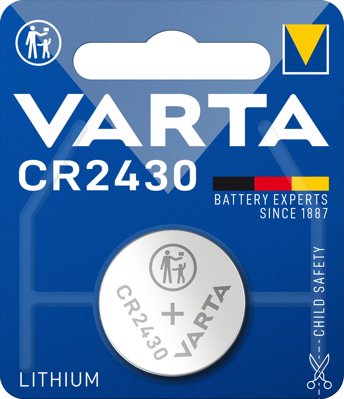 VARTA Baterie CR 2430 elektronická, knoflíková, lithiová 1 ks