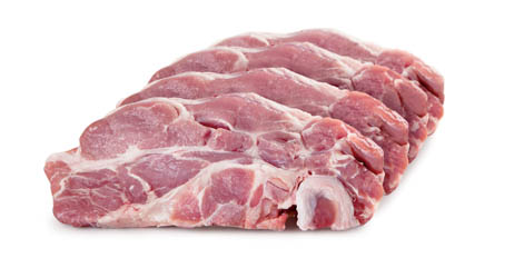 Vepřová krkovice s kostí plátky chlaz. 10 x 170 g vlastní výroba