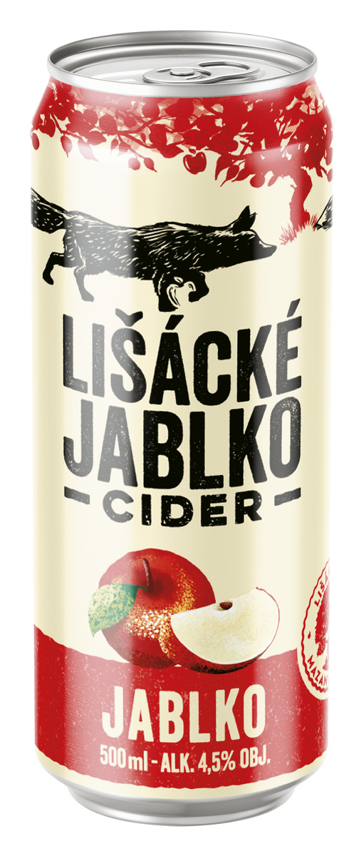 LIŠÁCKÉ JABLKO Cider jablko 24 x 500 ml plech