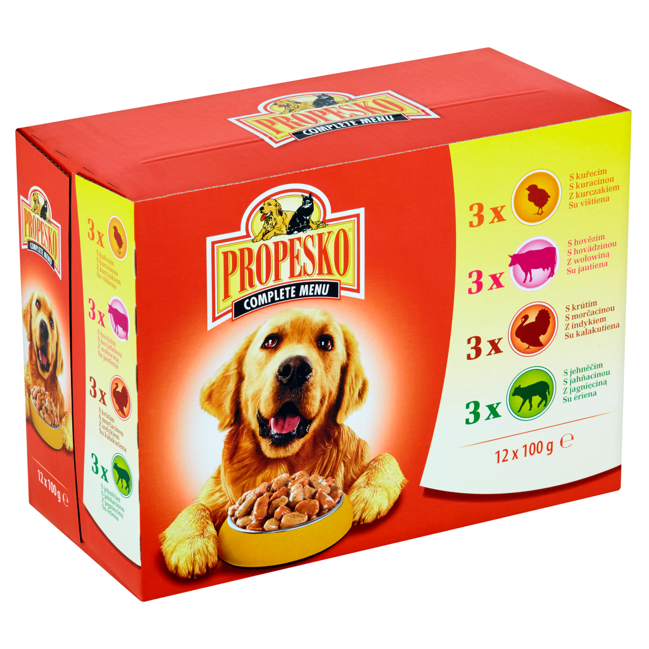 PROPESKO Kapsička masová pro psy 12 x 100 g