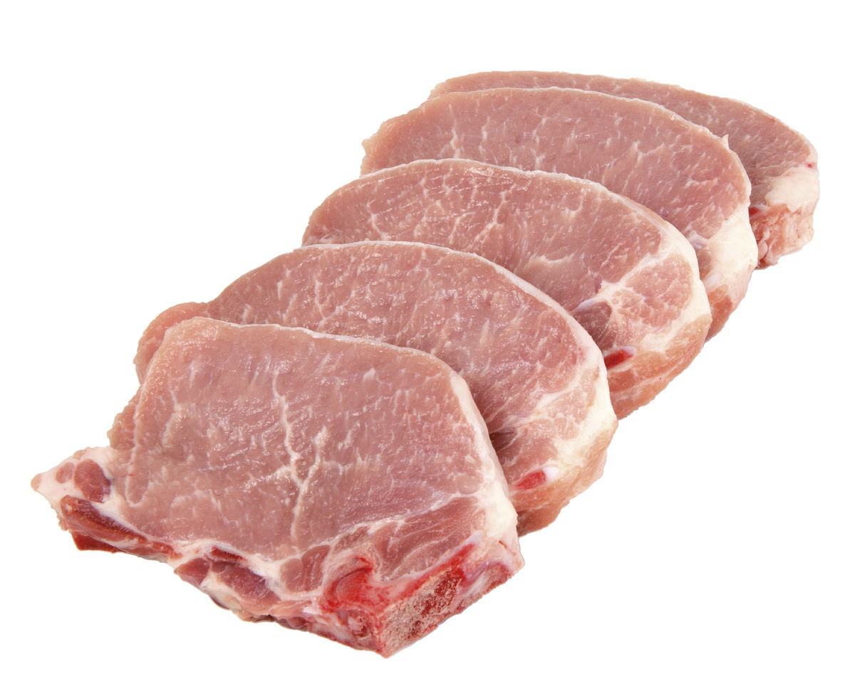 Vepřová kotleta s kostí plátky chlaz. 10 x 190 g vlastní výroba