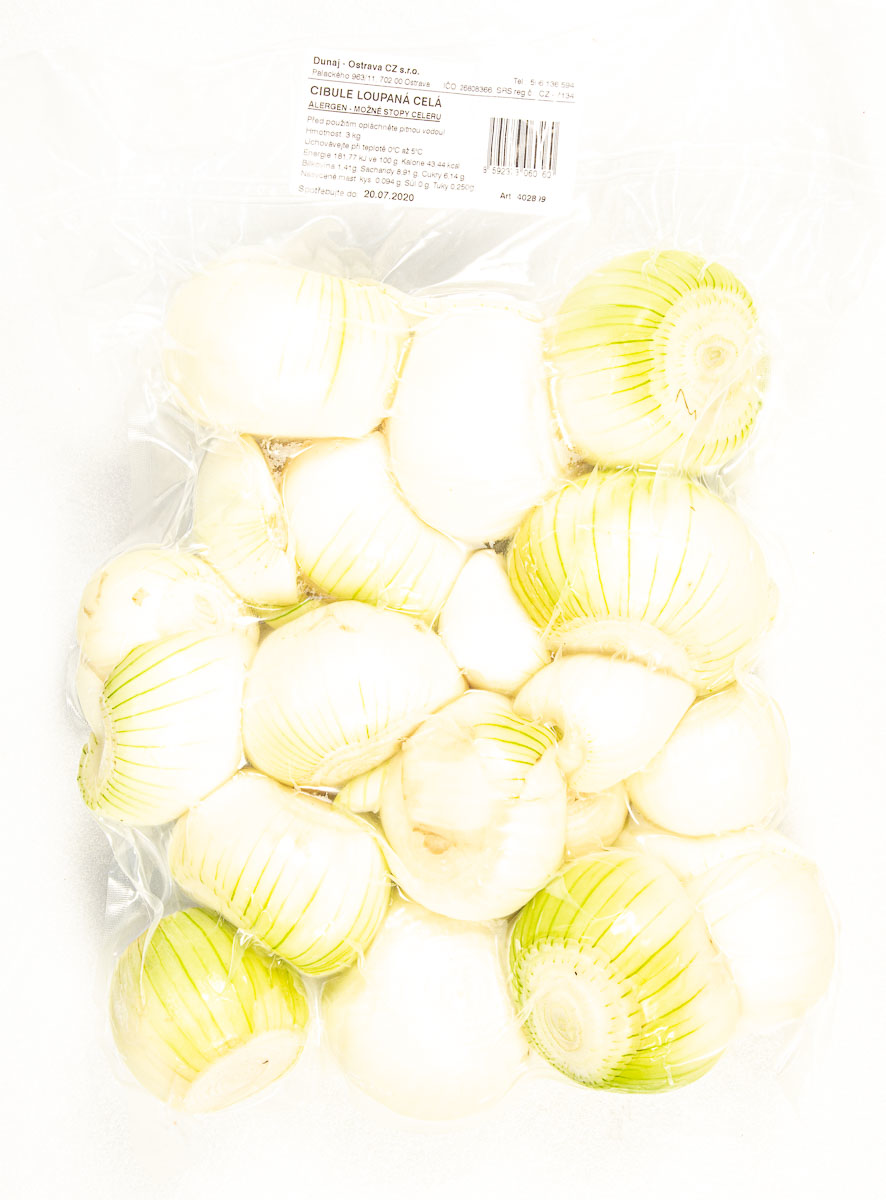 Cibule žlutá loupaná celá CZ 3 kg