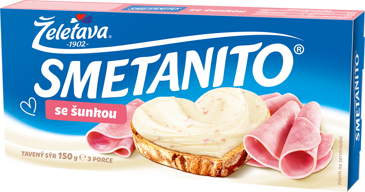 Želetava Smetanito šunka sýr tavený chlaz. 150 g