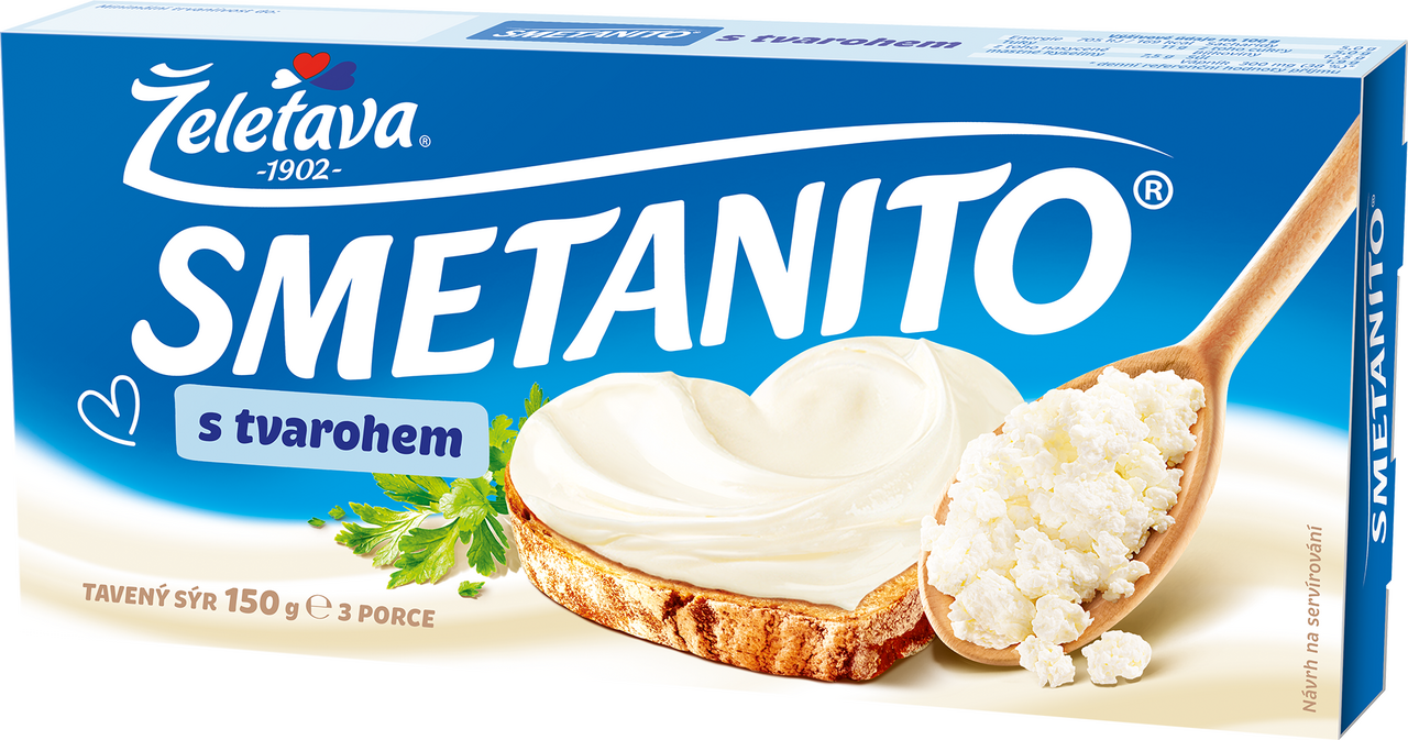 Želetava Smetanito s tvarohem sýr tavený chlaz. 150 g