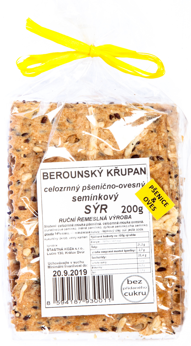 Berounský křupan celozrnný sýr 200 g