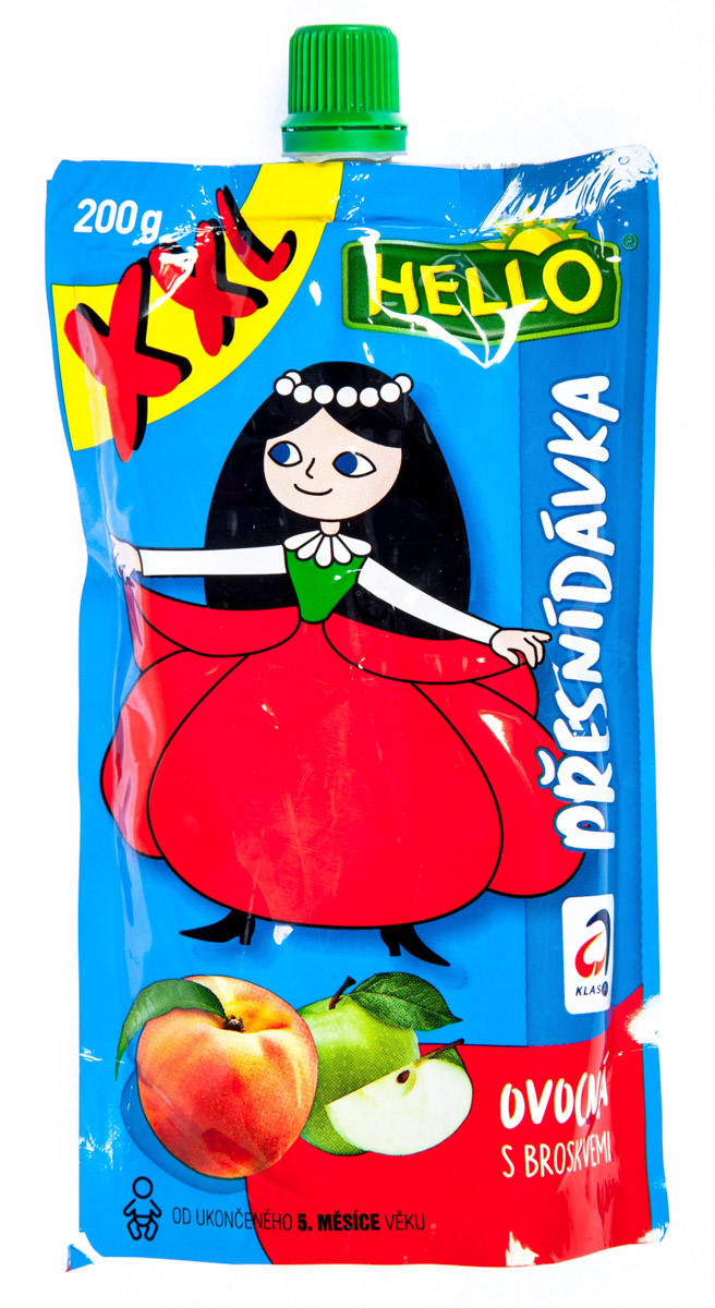 HELLO Ovocná kapsa broskev 200 g