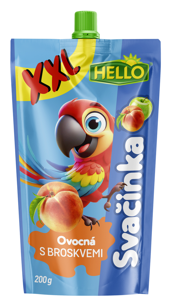 HELLO Ovocná kapsa broskev 10 x 200 g