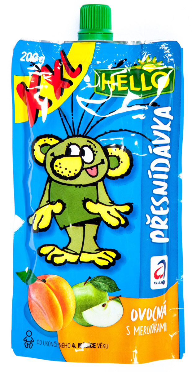 HELLO Ovocná kapsa meruňka 200 g