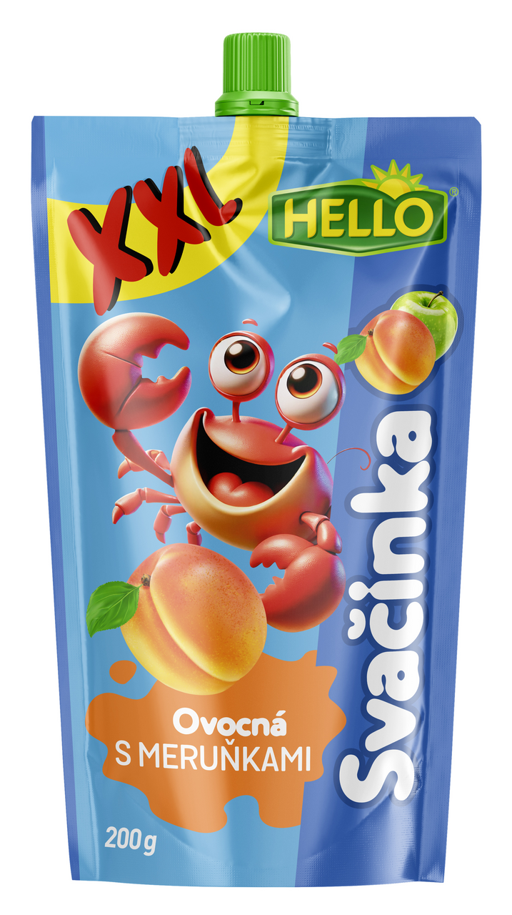 HELLO Ovocná kapsa meruňka 10 x 200 g