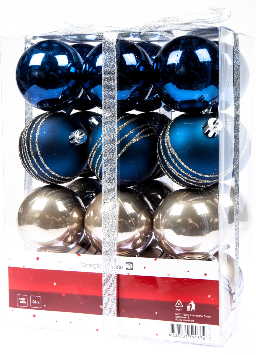 Tarrington House Koule vánoční 6 cm NL 24 ks