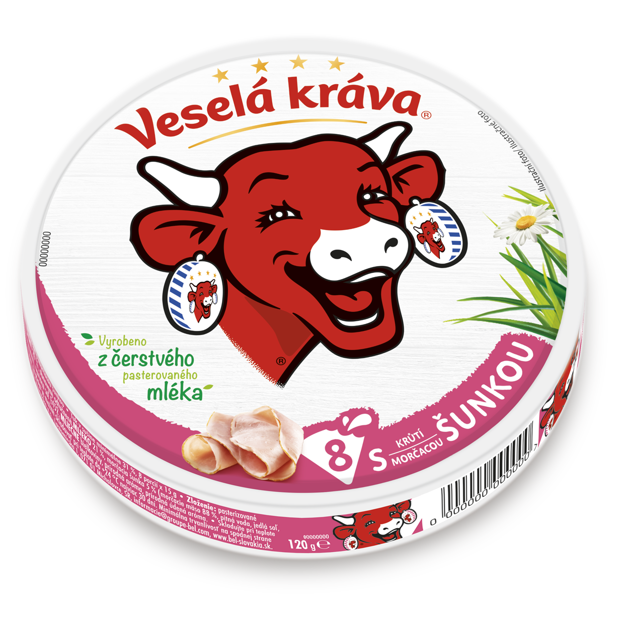 Veselá Kráva sýr tavený chlaz. 120 g