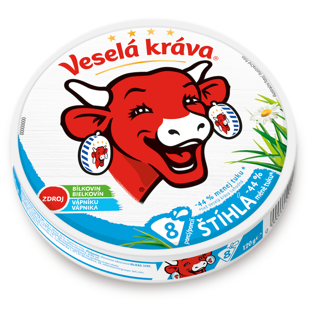 Veselá kráva Štíhlá sýr tavený chlaz. 120 g