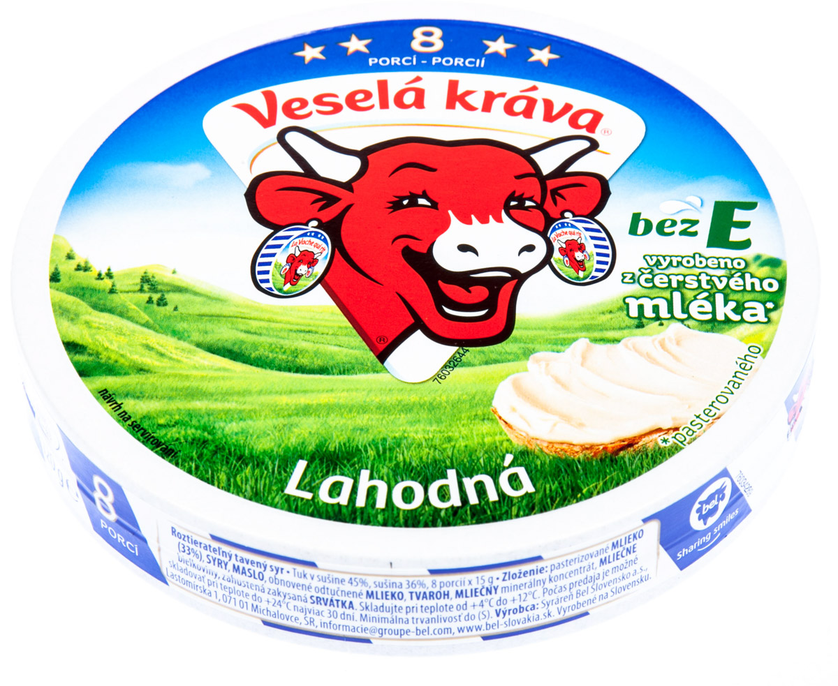 Veselá kráva Natur sýr tavený chlaz. 120 g