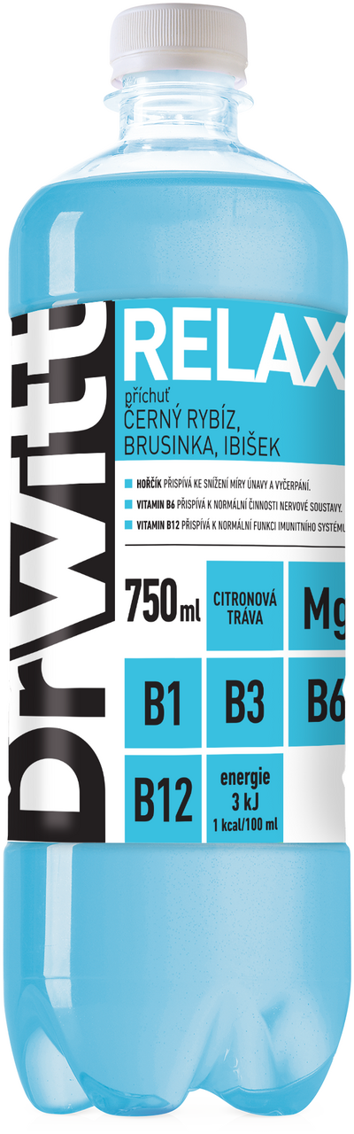 DrWitt Relax vitaminová voda 12 x 750 ml
