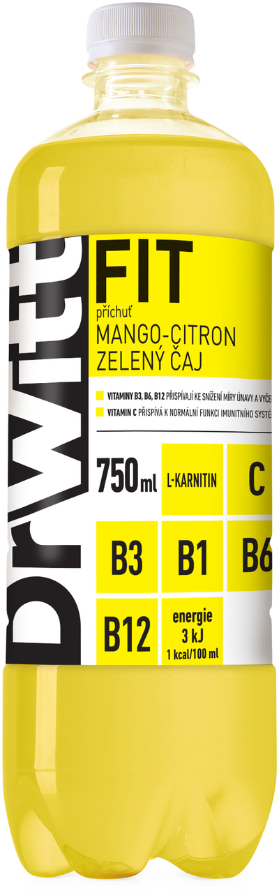 DrWitt Fit vitaminová voda 12 x 750 ml