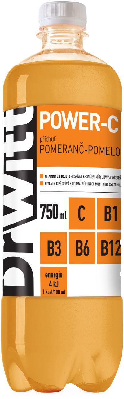 DrWitt Power-C vitaminová voda 12 x 750 ml