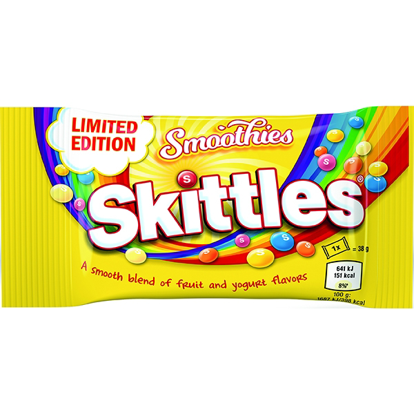 Skittles Smoothies Bonbony žvýkací 14 x 38 g