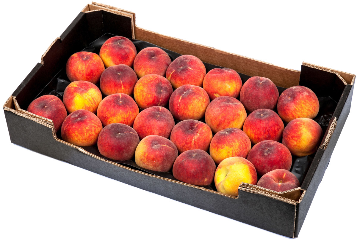 Broskve žlutomasé B I. ES čerstvé 3,7 kg karton