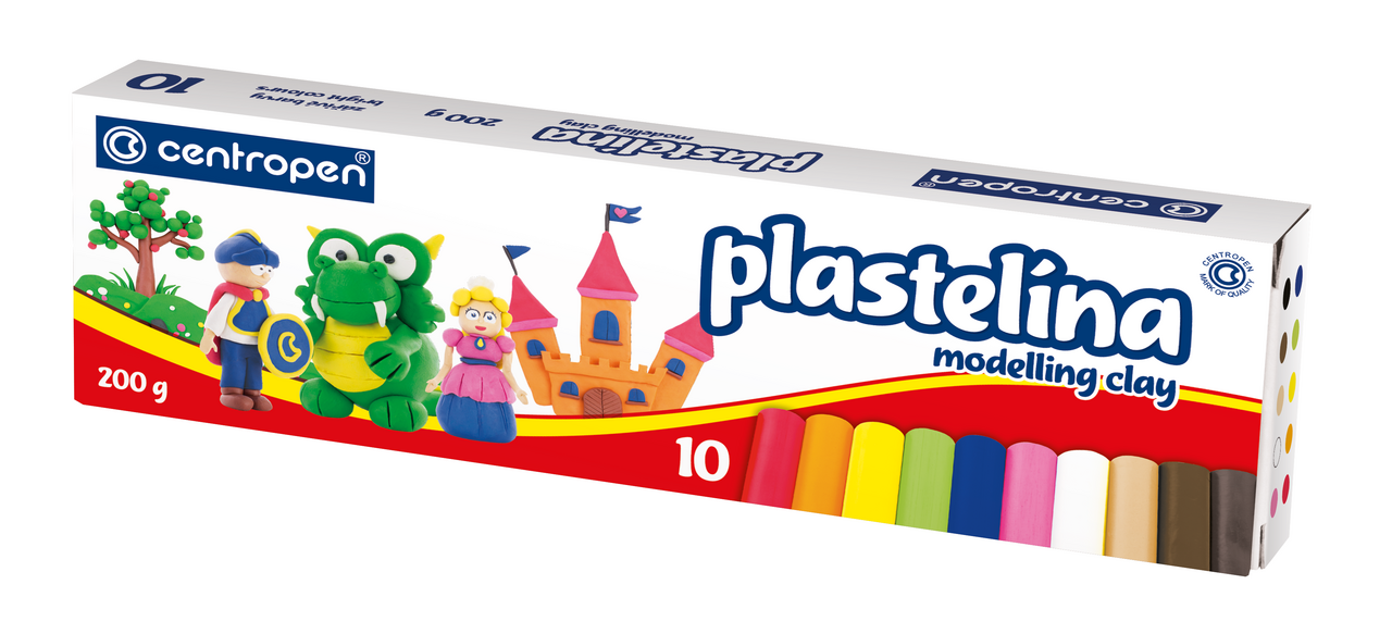 centropen Plastelína Modelling clay 10 ks 200 g