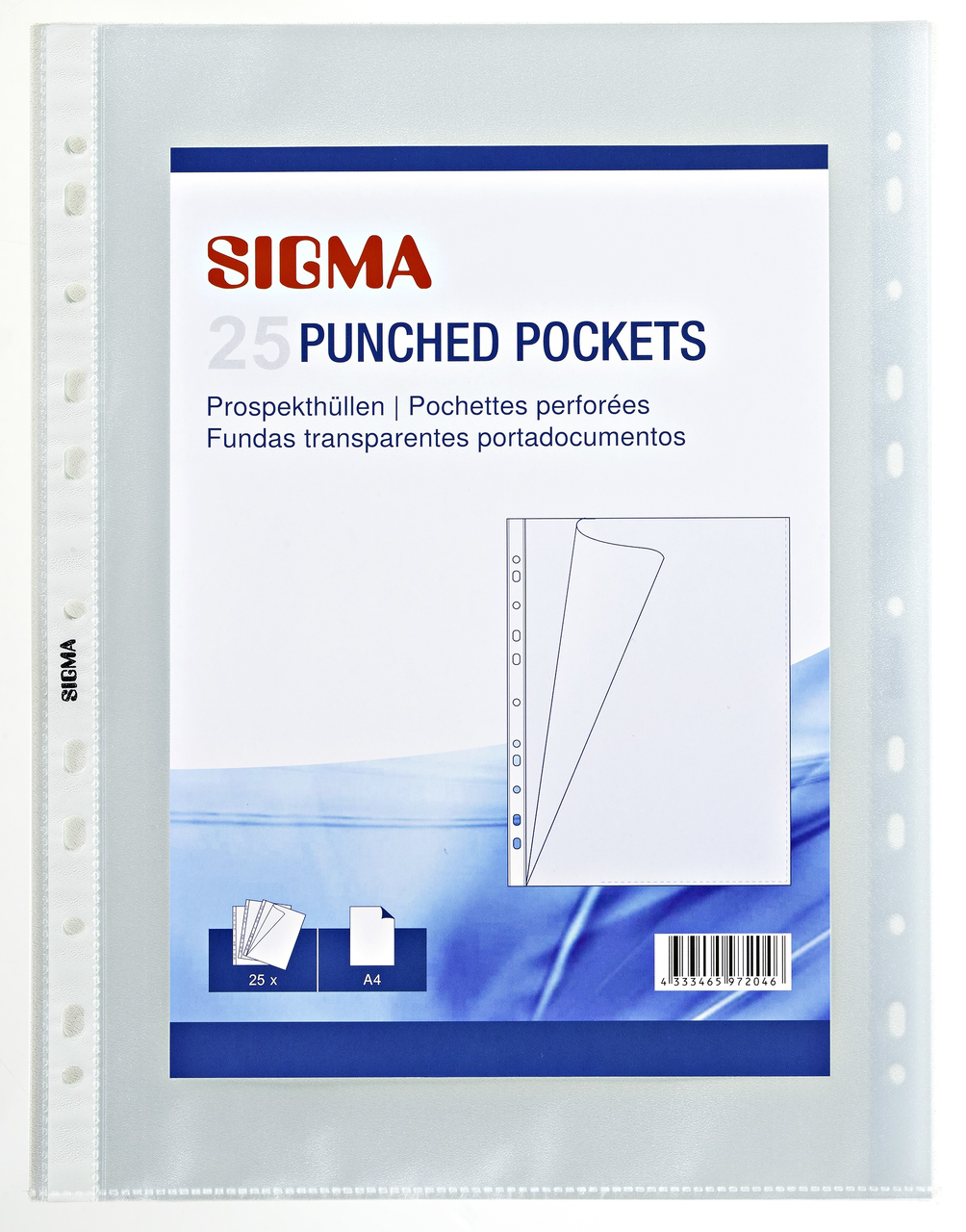 SIGMA Obal zakládací L A4 80µ 25 ks
