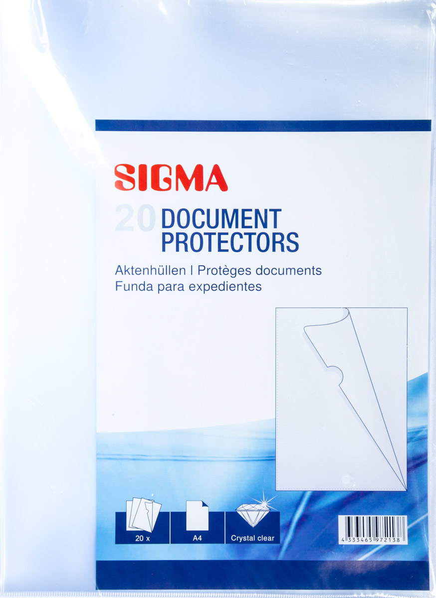 SIGMA Obal zakládací L A4 150µ LE 20 ks