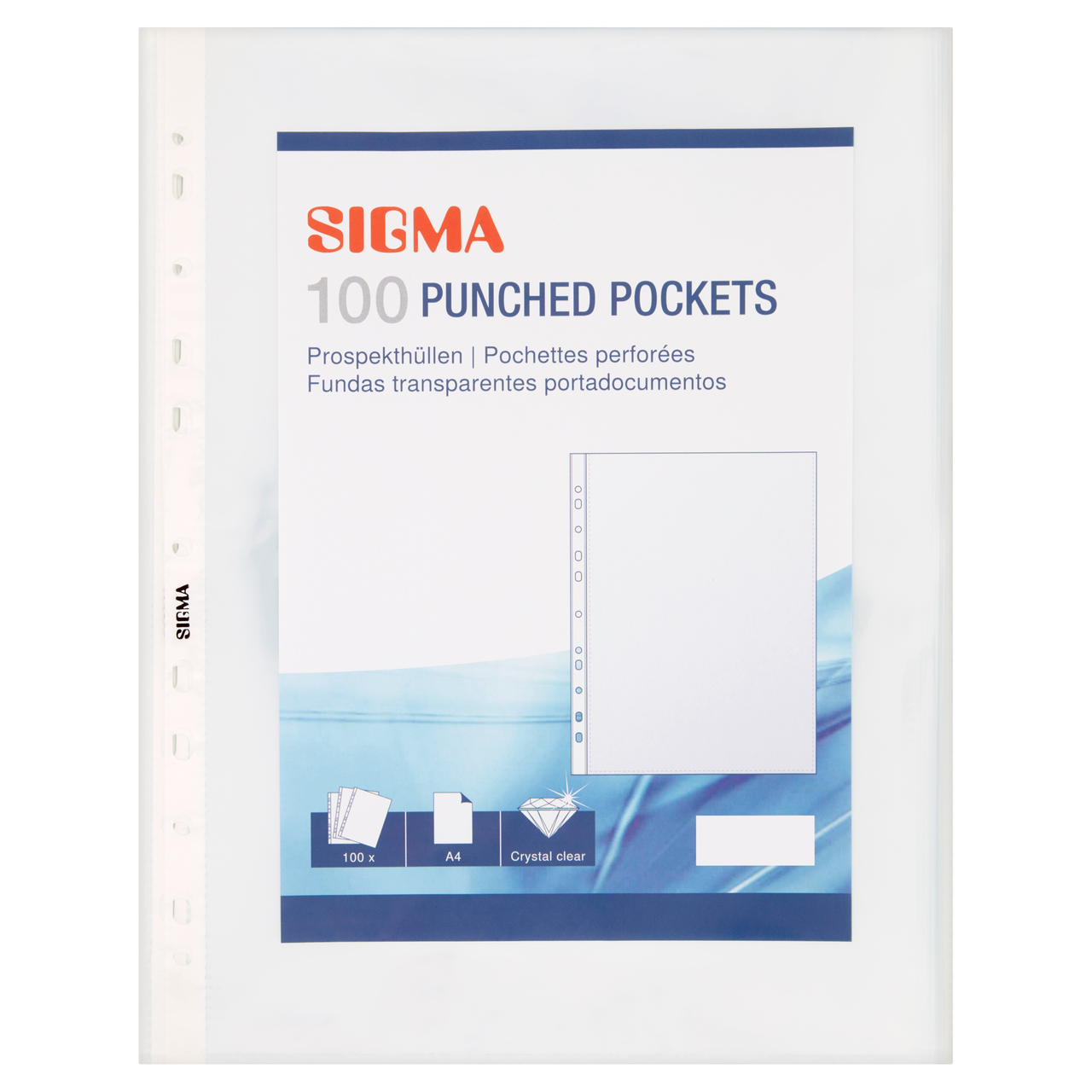 SIGMA Obal zakládací U A4 38µ LE 100 ks