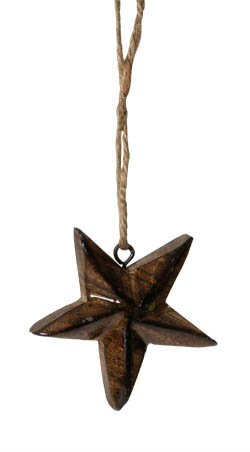 Dekorace dřevěná závěsná 8cm 1 ks