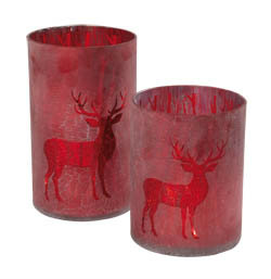 Svícen na čajovou svíčku 15 cm mix barev 1 ks