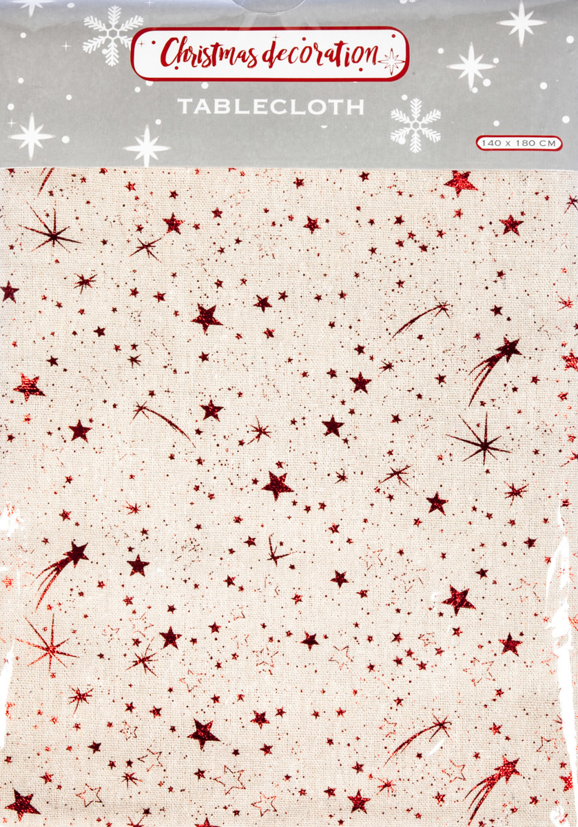 Ubrus 140x180cm červený 1 ks