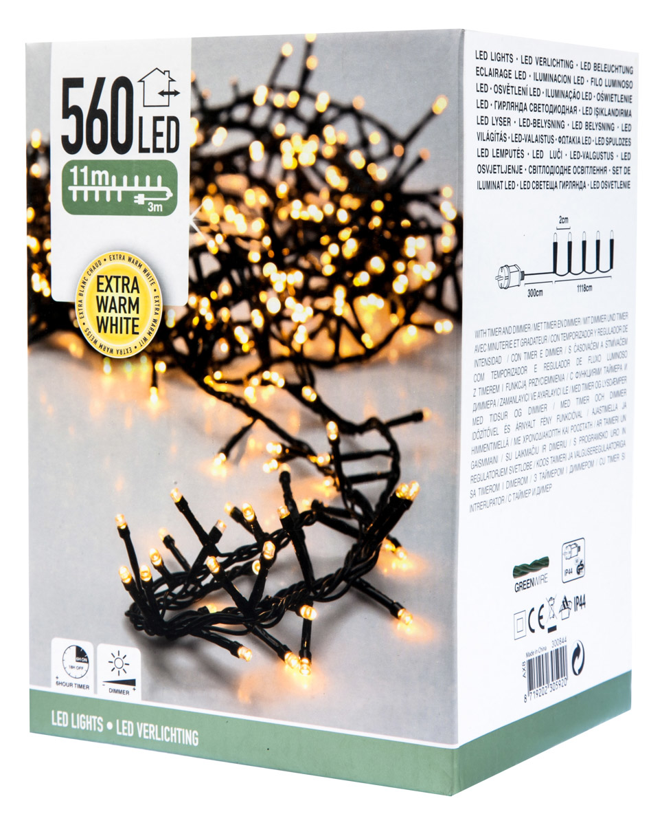 Řetěz světelný LED 560 žlutá 1 ks