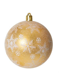 Koule plastová 8cm červená/ zlatá 1 ks